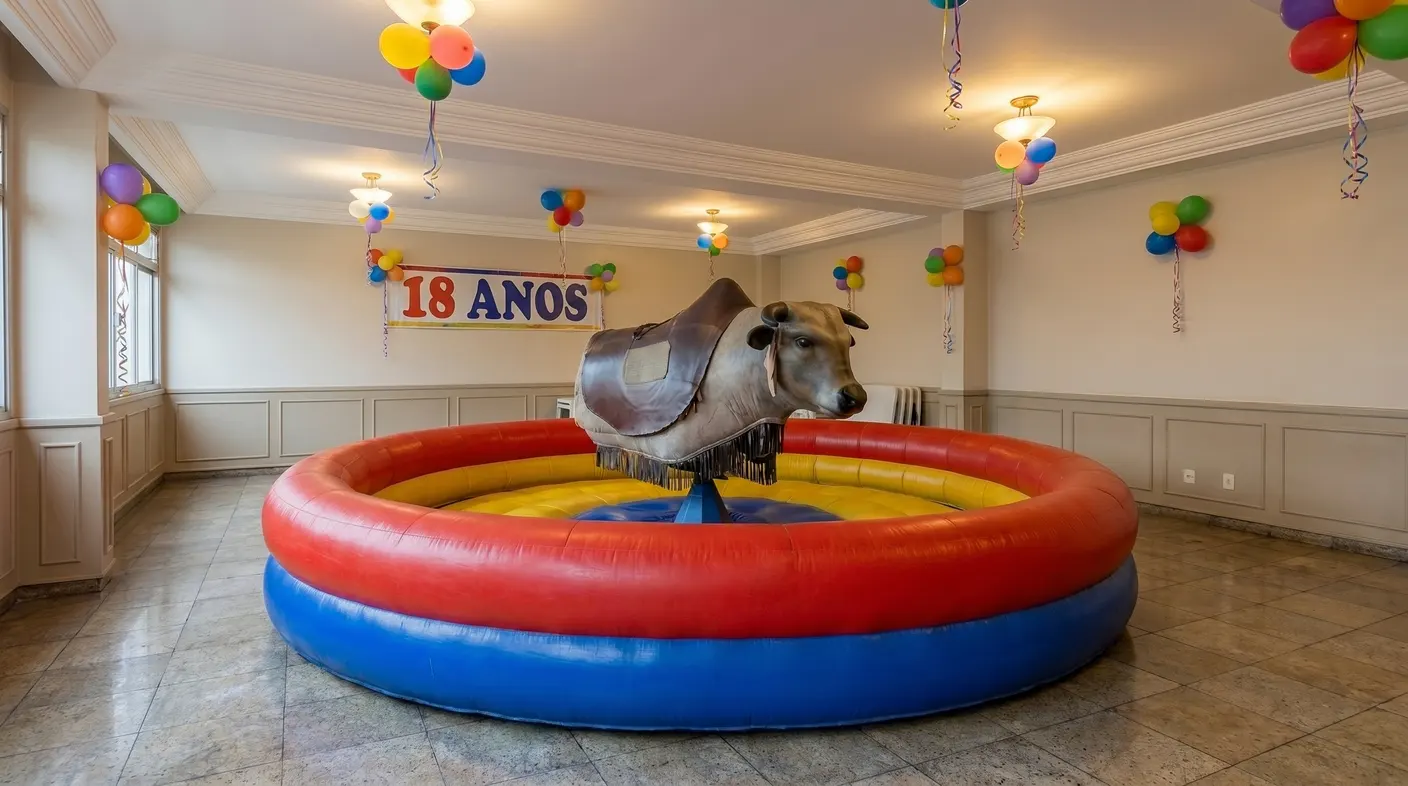 Touro mecânico em Tijuca para Aniversário 18 anos