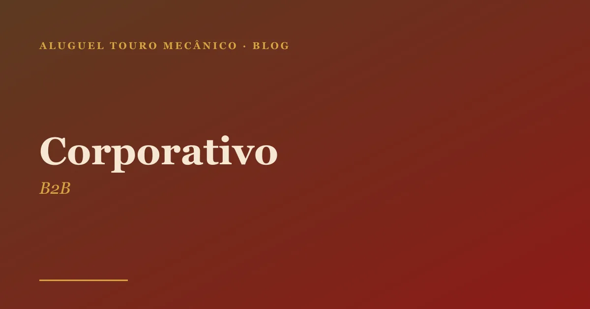 Touro mecânico em ativação de marca em evento corporativo no Rio