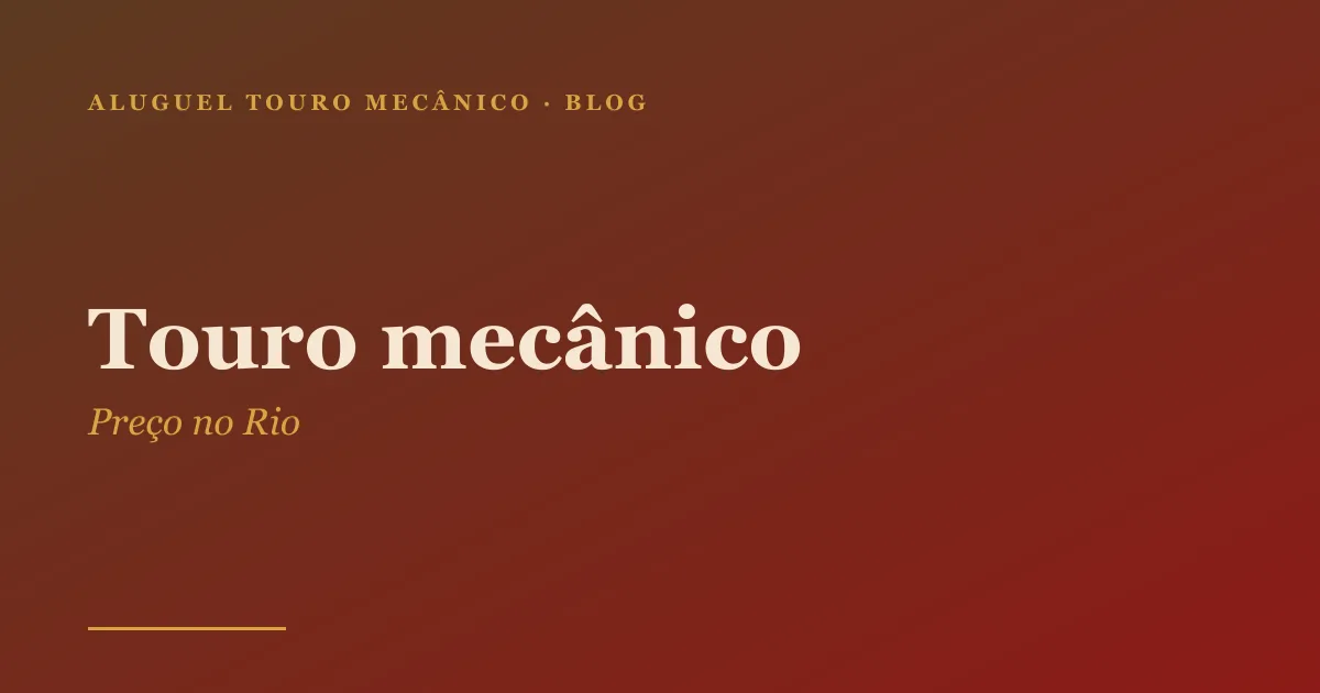 Touro mecânico profissional inflável montado em festa no Rio de Janeiro
